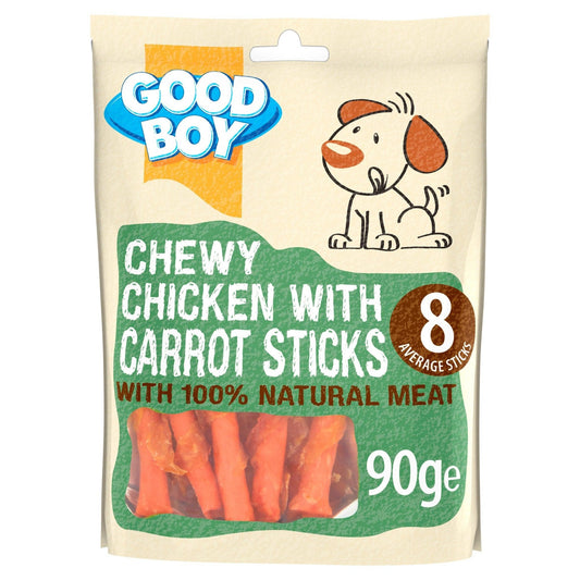 Good Boy Chicken & Carrot Sticks 10x90g | Luxury Home Accessories | Heulog Glow