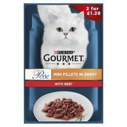 Gourmet Perle Beef Mini Fillets In Gravy Wet Cat Food 26 Pack | Luxury Home Accessories | Heulog Glow