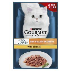 Gourmet Perle Chicken Mini Fillets In Gravy Wet Cat Food 26 Pack | Luxury Home Accessories | Heulog Glow