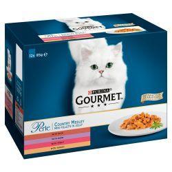 Gourmet Perle Country Medley in Jelly Turkey, Trout, Duck & Game, 85g | Luxury Home Accessories | Heulog Glow