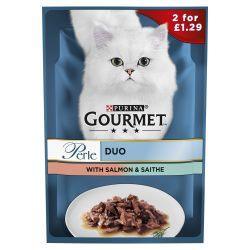 Gourmet Perle Salmon and Saithe Mini Fillets In Gravy 26 Pack | Luxury Home Accessories | Heulog Glow
