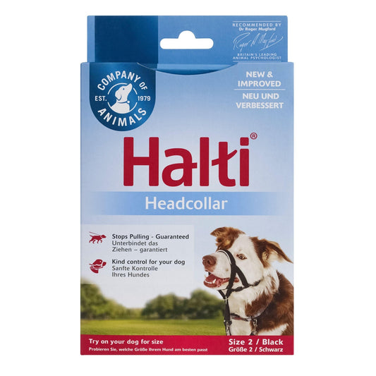 Halti Headcollar Black Size 2 | Luxury Home Accessories | Heulog Glow