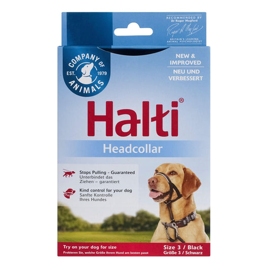 Halti Headcollar Black Size 3 | Luxury Home Accessories | Heulog Glow