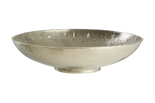 Hampstead Medium Nickel Finish Bowl | Luxury Home Accessories | Heulog Glow