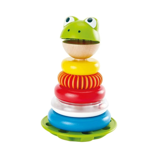 Hape Mr Frog Stacking Rings | Luxury Home Accessories | Heulog Glow