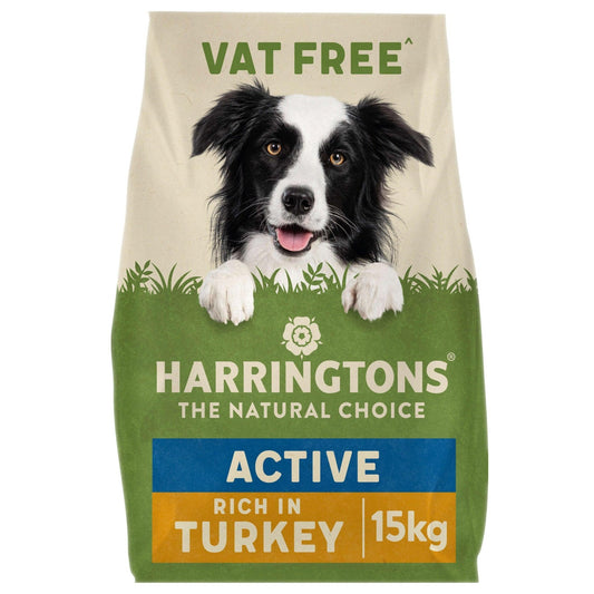 Harringtons Active Worker Complete Turkey & Rice, 15kg | Luxury Home Accessories | Heulog Glow