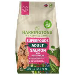 Harringtons Adult Dog Grain Free Superfoods Salmon with Vegetables, 12kg | Luxury Home Accessories | Heulog Glow