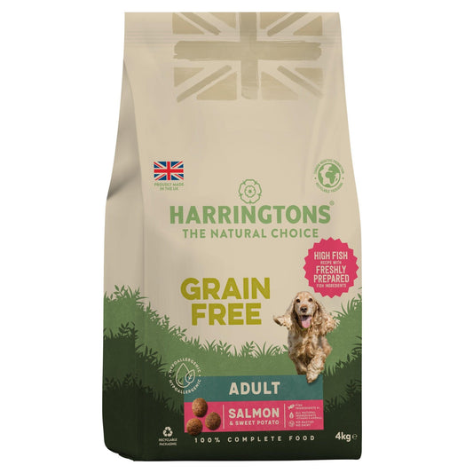 Harringtons Dog Grain Free Salmon 3x4kg | Luxury Home Accessories | Heulog Glow