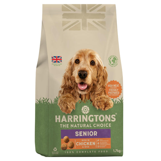 Harringtons Dog Senior Chicken 4x1.7kg | Luxury Home Accessories | Heulog Glow