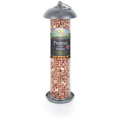 Harrisons Hammertone Silver Peanut Suet Feed 30cm | Luxury Home Accessories | Heulog Glow