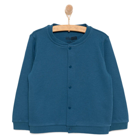 HelloBaby Basic Boy Cardigan - Dark Blue | Luxury Home Accessories | Heulog Glow