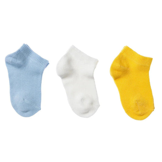 HelloBaby Boy Ankle Socks 3 Pack - Blue | Luxury Home Accessories | Heulog Glow