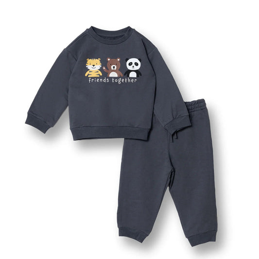 HelloBaby Jogging Set - Anthracite | Luxury Home Accessories | Heulog Glow