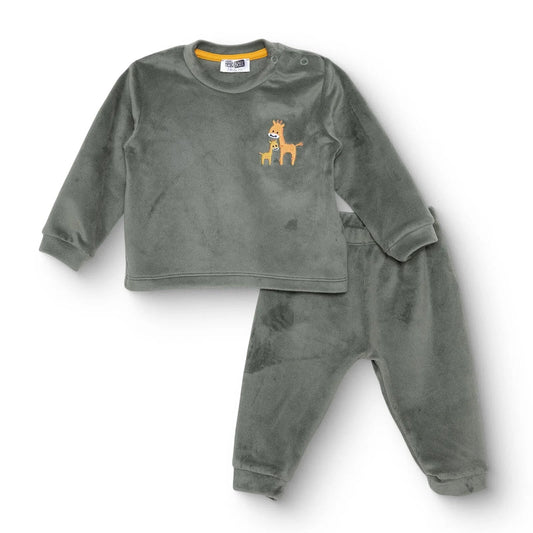 HelloBaby Velvet Pyjamas Set - Green | Luxury Home Accessories | Heulog Glow