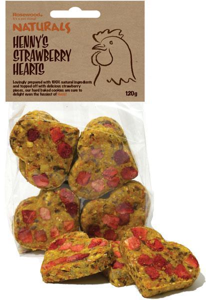 Henny Hen Strawberry Hearts 120g | Luxury Home Accessories | Heulog Glow