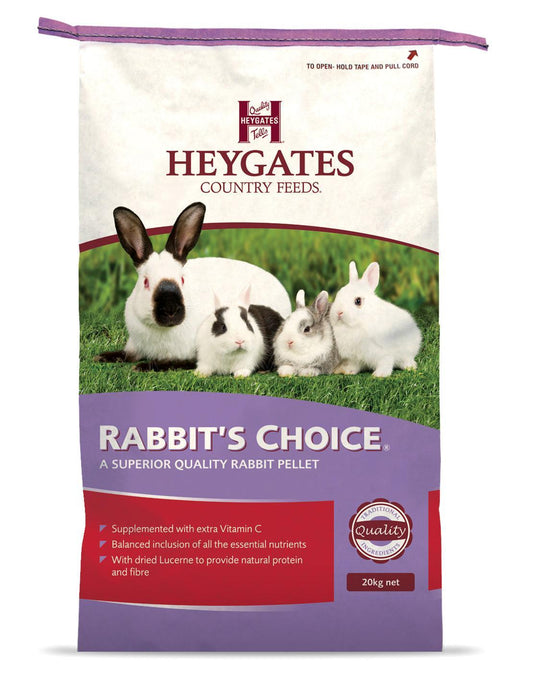 Heygates Rabbit Choice Pellets 20kg | Luxury Home Accessories | Heulog Glow