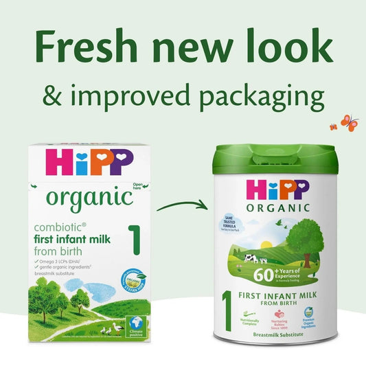 HiPP Organic 1 First Infant Baby Milk Formula from Birth 800g | Luxury Home Accessories | Heulog Glow