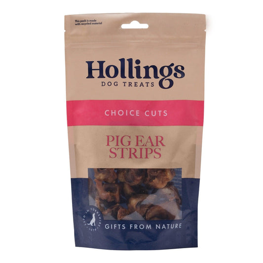 Hollings Pig Ear Strips 500g | Luxury Home Accessories | Heulog Glow