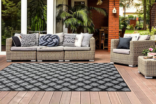 Rug Easy-Cleaning Indoor & Outdoor Area Rugs 80x150cm HomeArt