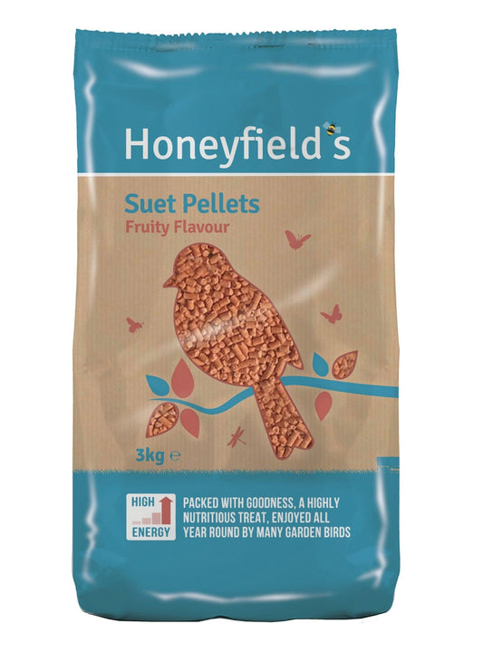Honeyfield Suet Fruity Pellet 4x3kg | Luxury Home Accessories | Heulog Glow