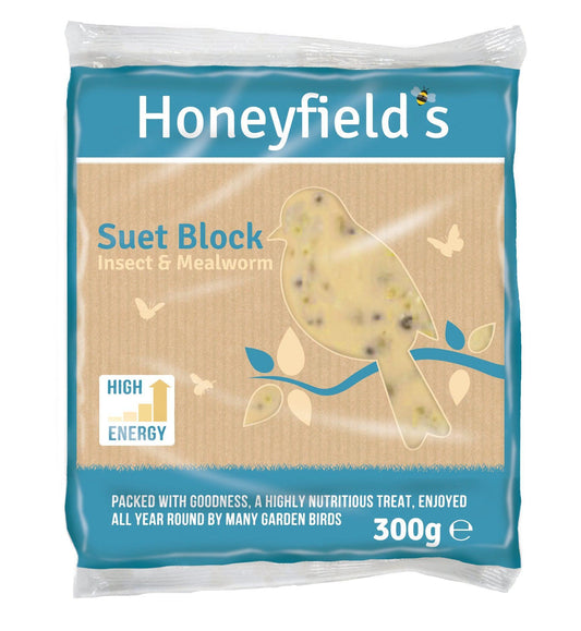Honeyfield Suet MWorm Ins Bloc 10x300g | Luxury Home Accessories | Heulog Glow