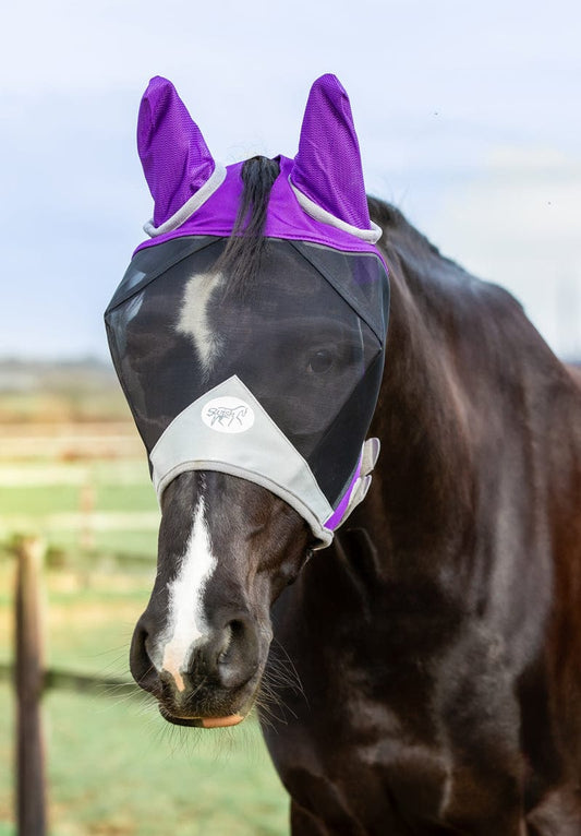 Horse Fly Mask - Purple | Luxury Home Accessories | Heulog Glow