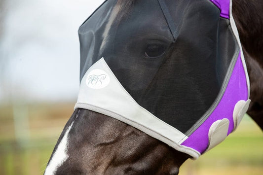 Horse Fly Mask - Purple | Luxury Home Accessories | Heulog Glow