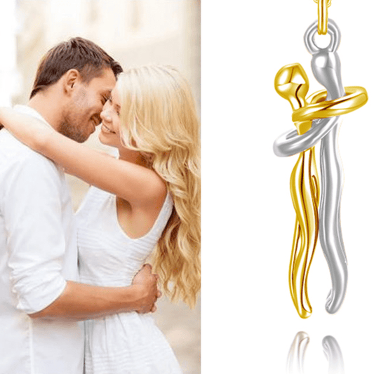 Hot Sale Affectionate Hug Necklace Couples Anniversary Valentine's Day Gift Fashion Punk Street Style Pendant Necklace | Luxury Home Accessories | Heulog Glow