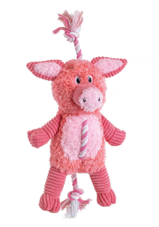 House of Paws Farm Yard Rope Pig | Luxury Home Accessories | Heulog Glow