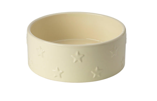 House of Paws Star Ceramic Cream Bowl | Luxury Home Accessories | Heulog Glow