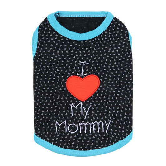 I Love My Mom And Dad Sleeveless Summer Dog Back | Luxury Home Accessories | Heulog Glow