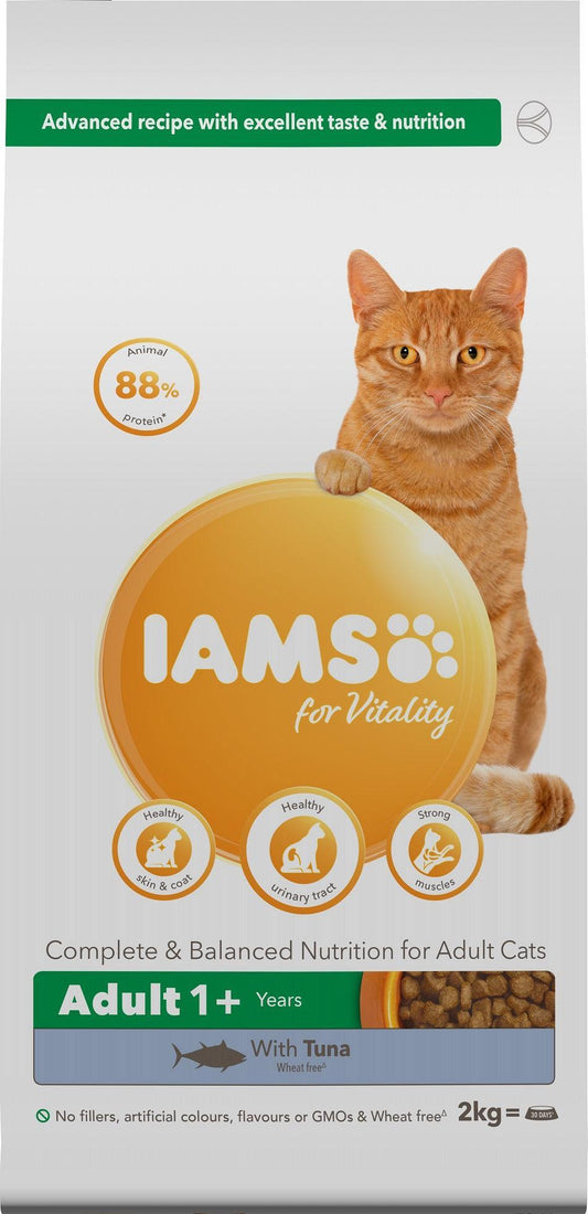 Iams Cat Adult Vitality Tuna 2x2kg | Luxury Home Accessories | Heulog Glow