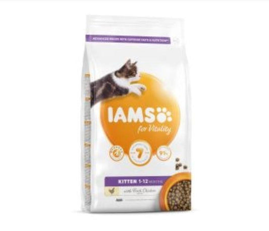 IAMS for Vitality Kitten Food with Fresh Chicken 2KG | Luxury Home Accessories | Heulog Glow
