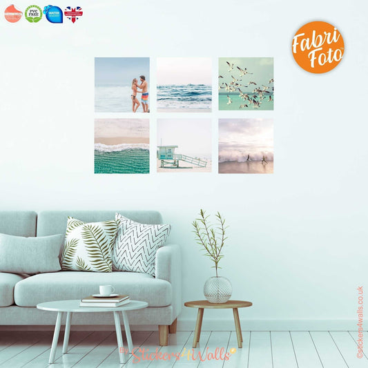 Personalised Fabric Photo Wall Stickers - Repositionable