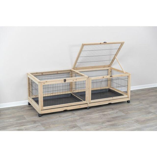 Indoor run, guinea pigs/rabbits, wood/metal | Luxury Home Accessories | Heulog Glow
