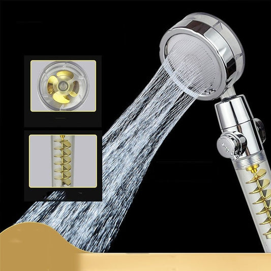 Internet Celebrity Small Waist Supercharged Shower Head Twin-turbo Pressurized Propeller Multifunctional Fan Shower Shower Head | Luxury Home Accessories | Heulog Glow