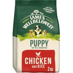 James Wellbeloved Puppy Dry Dog Food Chicken & Rice, 2kg | Luxury Home Accessories | Heulog Glow