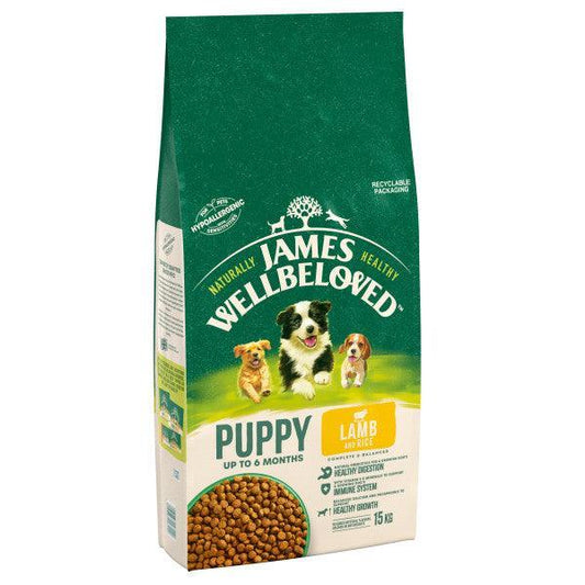 James Wellbeloved Puppy Lamb & Rice | Luxury Home Accessories | Heulog Glow
