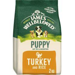 James Wellbeloved Puppy/Junior Turkey & Rice 2kg | Luxury Home Accessories | Heulog Glow