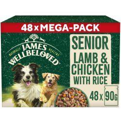 JAMES WELLBELOVED SENIOR DOG LAMB & CHICKEN IN GRAVY 48PK 90g | Luxury Home Accessories | Heulog Glow