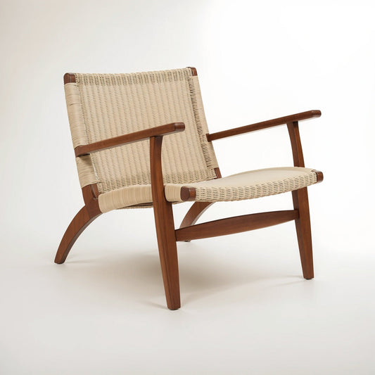 Java Woven Chair In Natural Rattan | Luxury Home Accessories | Heulog Glow
