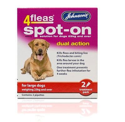 Johnsons 4Fleas Spot-On Dog Large 2pipx6 | Luxury Home Accessories | Heulog Glow