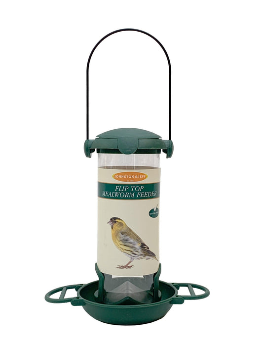 Johnston & Jeff Flip Top Mealworm Feeder 20cm | Luxury Home Accessories | Heulog Glow