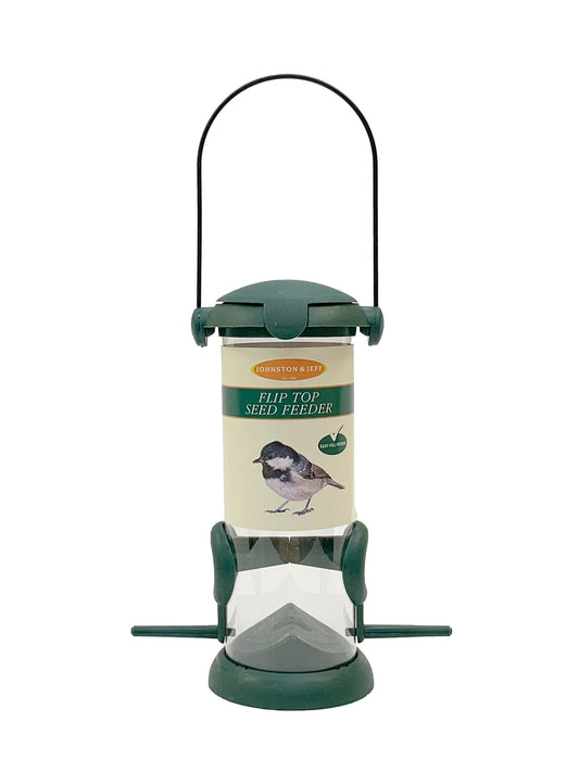 Johnston & Jeff Flip Top Seed Feeder 20cm | Luxury Home Accessories | Heulog Glow