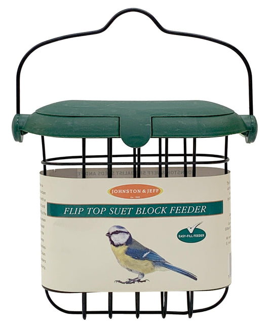 Johnston & Jeff Flip Top Suet Block Feeder 12cm | Luxury Home Accessories | Heulog Glow