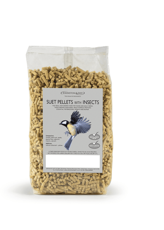 Johnston & Jeff Suet Pellets with Insects 12x1kg | Luxury Home Accessories | Heulog Glow