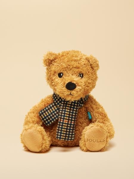 Joules - Traditional Bear with Henson Check Scarf | Luxury Home Accessories | Heulog Glow