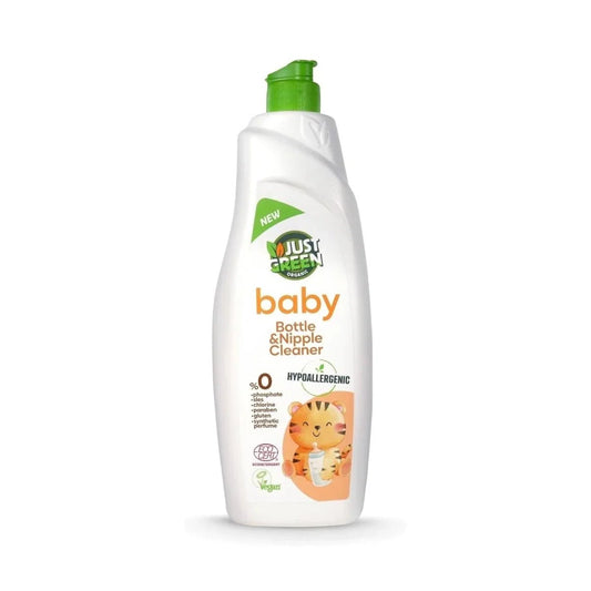Just Green Organic Baby Bottle & Nipple Cleaner 750ml | Luxury Home Accessories | Heulog Glow
