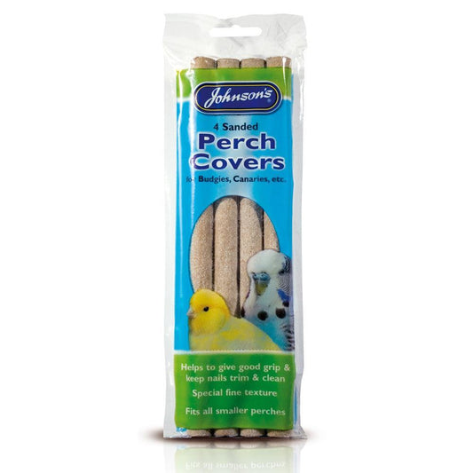 JVP Sanded Perch Covers for Budgies & Canaries 4 Covers | Luxury Home Accessories | Heulog Glow