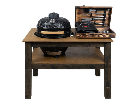BBQ Space Outdoor Kitchen Islands, for Kamado Joe (Big Joe 2) Ceramic smoker (1.2m Length)